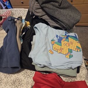 Blue Geometric Kids T-Shirt